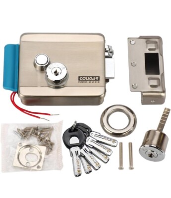 AMOCAM Electric Electronic Door Lock 6pcs Computerized Doted Keys DC 12V