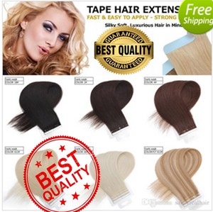 Fusion Hair Tape In Exuberant Skin Weft 100 Real Remy Human Hair