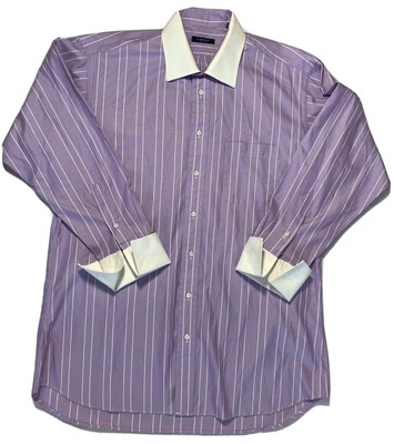 purple burberry button up