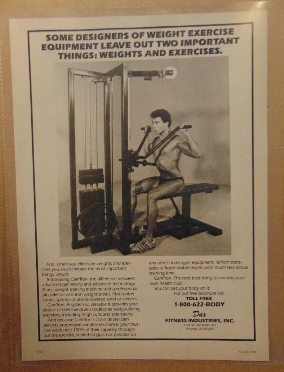 Vintage 80s FITNESS Exercise Equipment Weight Machine Magazine