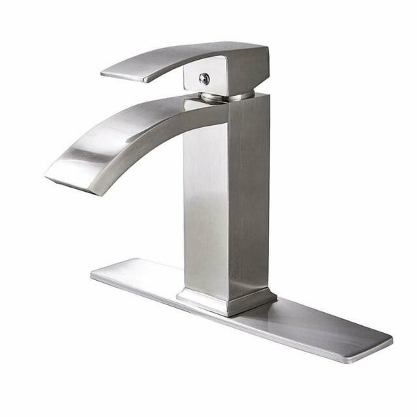 Single Handle 1 Hole Bathroom Sink Faucet with Swivel Spout,Chrome