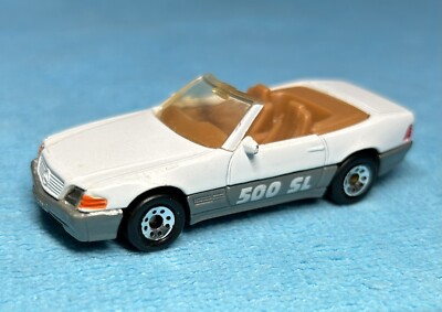 Matchbox Mercedes Benz 500 SL White Tan Interior 1990  SNS0118