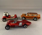 Hot Wheels Redline 25th Anniversary Red Baron, Twin Mill, Nomad Near Mint