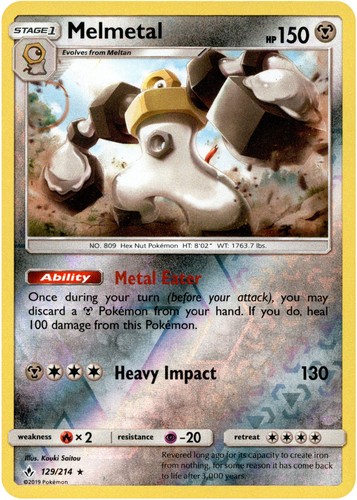 Melmetal - 129/214 - Unbroken Bonds - Reverse Holo