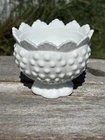 Fenton Hobnail Milk Glass Candle Holder