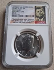 2014-D NGC EARLY RELEASES SP70 HIGH RELIEF SILVER KENNEDY 50C!