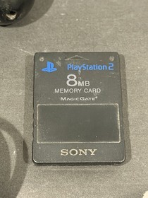 Sony Playstation 2 PS2 Fat Bundle 2 Controllers Memory Card 10games Tested