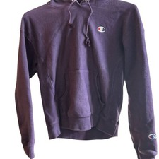 Champion women's Purple Hoodie Size M Pullover with Kangaroo Pocket