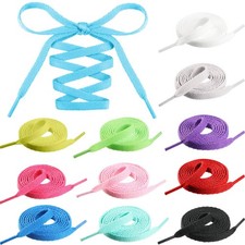 12 Pairs 40 Inch Colored Flat Shoe Laces for Sneakers