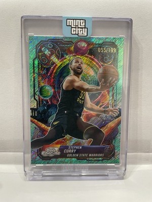Topps 2026 Topps Chrome Propulsion Stephen Curry Warriors Card #PRP-3 055/199