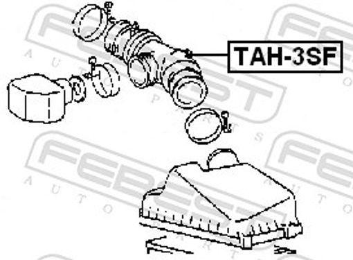 Fits FEBEST TAH-3SF AIR CLEANER HOSE