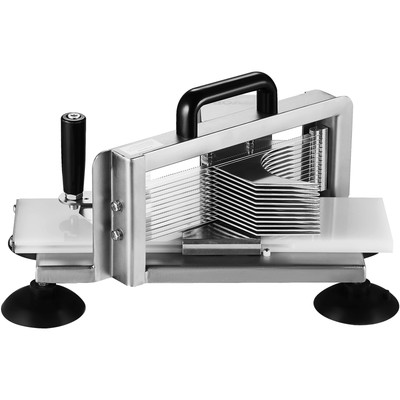 Commercial Tomato Slicer 1/4'' Manual Fruit Tomato Cutter Vegetable Slicer