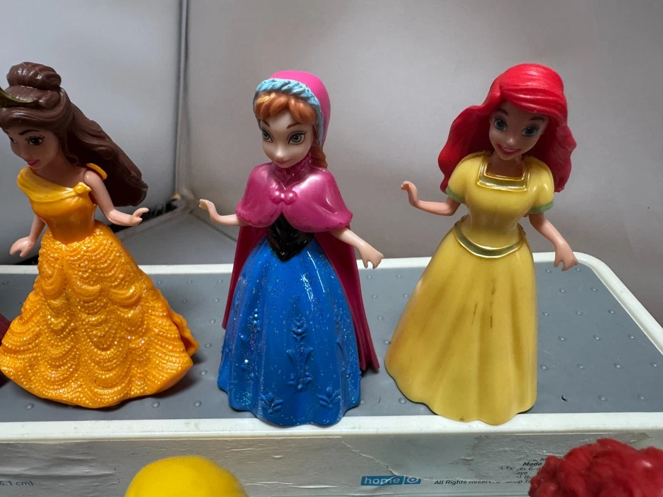large lot disney princess magic clip dolls figures cake toppers Glitter VGUC - Image 3 of 4
