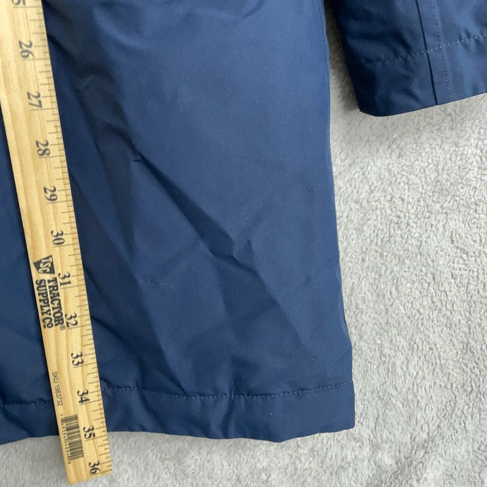 NUEVO Abrigo Parka Land's End Para Hombre L Azul Marino Radiante Aislado Con Capucha Foto 4 de 4