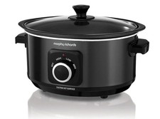 Morphy Richards 3.5L Sear & Stew Slow Cooker, Shatter Resistant Aluminium Pot, 3
