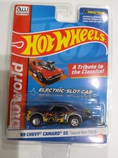 Auto World Hot Wheels Treasure Hunt Tribute 69 Chevy Camaro Slot Car, New Loose