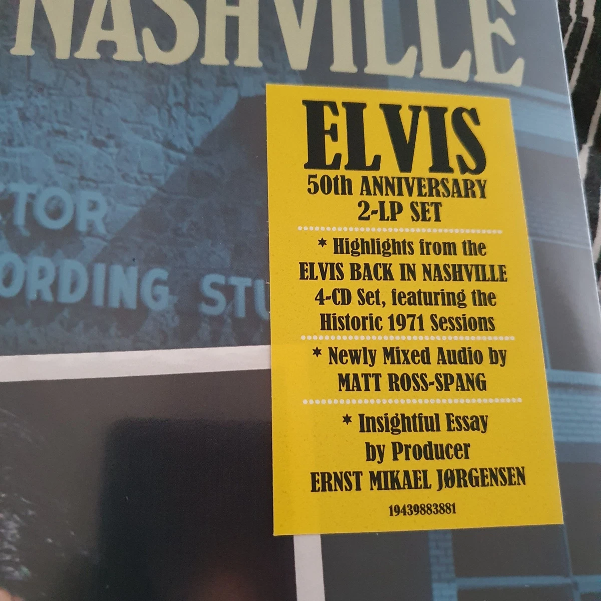 ELVIS PRESLEY "BACK IN NASHVILLE" GATEFOLD VINYL 2LP SET. SEALED! 2021.