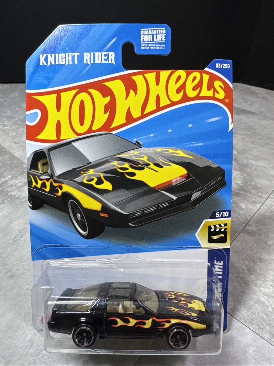Hot Wheels Knight Rider K.I.T.T. KITT Black w Flames HW Screen