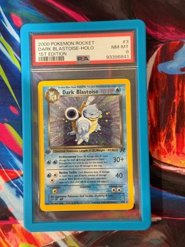 2000 POKEMON ROCKET 1ST ED #3 DARK BLASTOISE-HOLO PSA 8