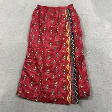 Vintage Pendleton Midi Skirt Women's 8 A Line Boho Geometric Made in USA Red