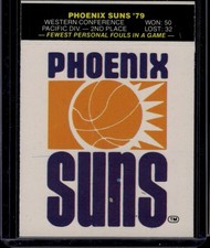 1981-82 Fleer NBA Team Stickers Phoenix Suns Logo Phoenix Suns