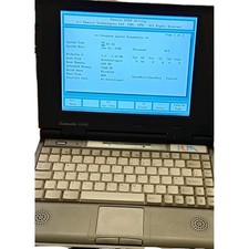 Rare Vintage RM Machines Slimnote 5 Laptop 486 8MB RAM - Working WITH CHARGER"