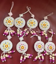 8 St. chinesische stil Seiden Deko ornamente, Hänge, Doppelseitige Identisch