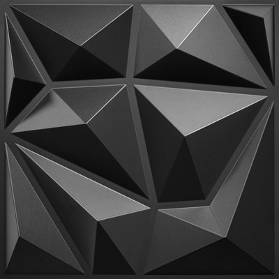 33 Pack Decorative 3D Wall Panels for Interior Decor,12''x12'' Black 