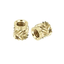 150Pcs M4x6x6mm Knurled Insert Nut, Brass Knurled Threaded Insert Embedment Nuts