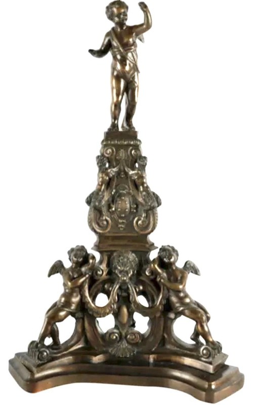 ANTIQUE FRENCH BRONZE RENAISSANCE REVIVAL FIGURAL GROUP   CIRCA 1880