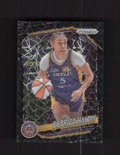 2025 Panini Prizm WNBA #39 Dearica Hamby Black Velocity Prizms #/39