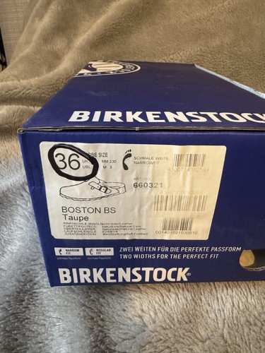 Birkenstock clogs boston soft footbed taupe UK3.5 EU36 - Picture 6 of 6