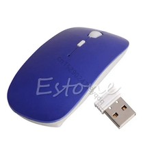2.4GHz Wireless Thin Optical Scroll Mouse/Mice USB Receiver For PC Laptop