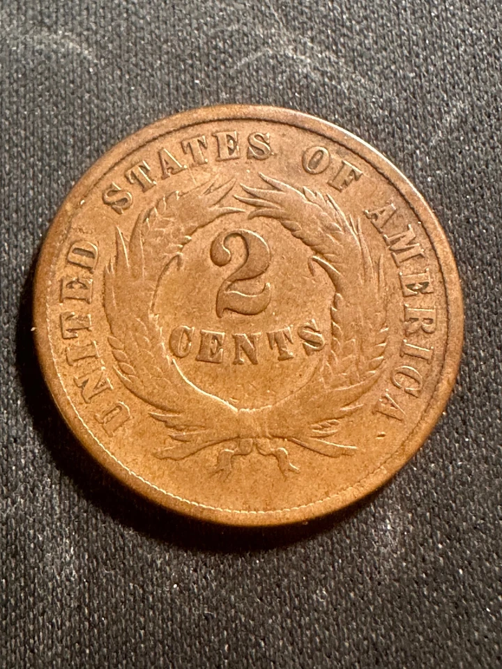1869 2 cent piece Free Shipping Lot#1062 - Image 2 of 4