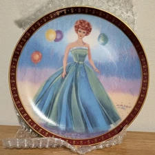 Set of 8 1960s Barbie McOllectible 8in Plates Susie Morton Hamilton Collection