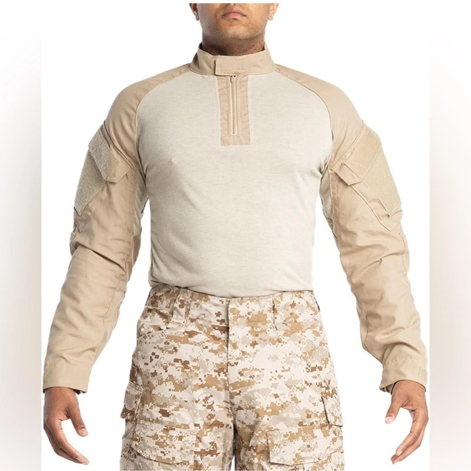 DRIFIRE FORTREX® Fr Combat Shirt, Naval air Approved Size Small Tan Desert - Image 2 of 4