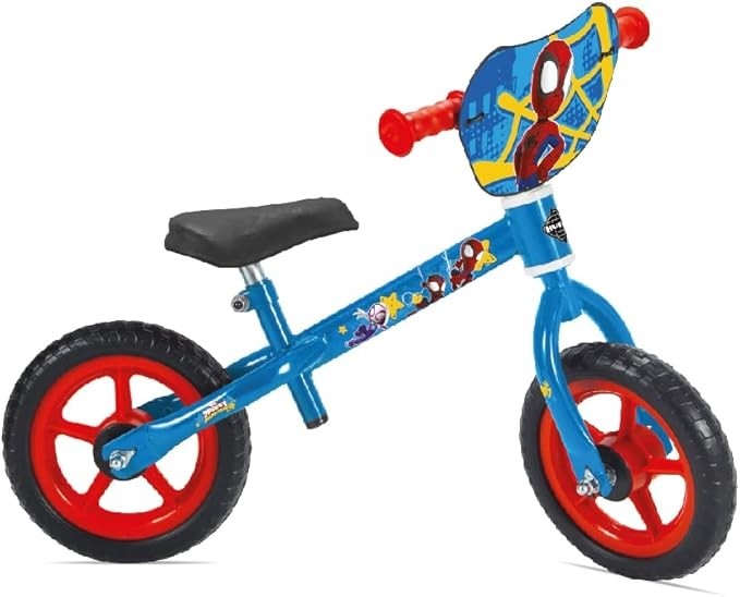 Huffy, Bicicletta pedagogica Marvel Spidey ,bici spiderman, Blu, bici senza peda