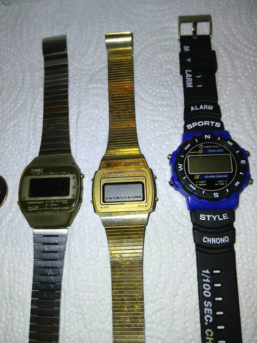 3 Digital Wrist Watches Timex Lifelong + 1
