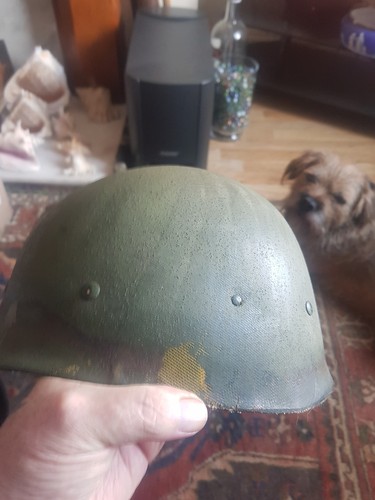 ww2 American m1 helmet,rear seam swivel bale macord,lot number 1260E.,1944,45. - Picture 16 of 20