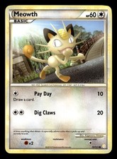 Meowth 75/123 HeartGold SoulSilver Pokemon Card on eBay