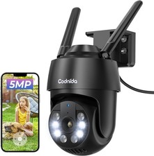 5MP Outdoor WiFi Security Camera – 360° Pan/Tilt CCTV with Auto Tracking IP66