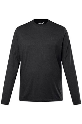 Men Plus Herren große Größen Langarmshirt Basic Rundhals 836307