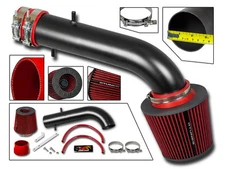 Short Ram Air Intake Kit MATT BLACK + RED Filter for 95-02 Accord 2.7L 3.0L V6