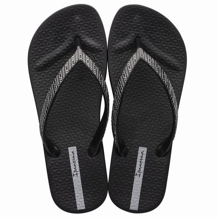 Sandalias chanclas Ipanema Mesh VIII plataforma negras y grises para mujer talla 6 nuevas con etiquetas