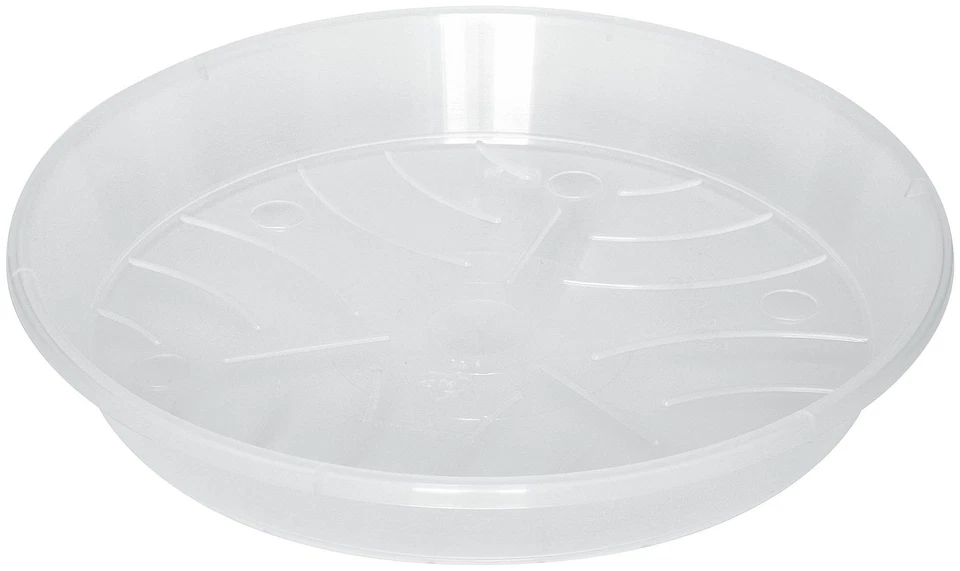 10x Geli Orchideentopf mit Untersetzer Kunststoff Transparent alle Größen - Bild 3 von 4