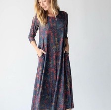 Natural Life Lottie Knit Maxi Dress Size M Casual Boho Peasant Pockets NWOT $69