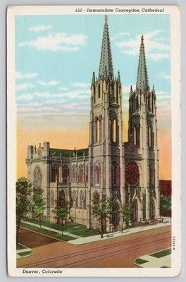 s22755 Kathedrale der Unbefleckten Empfängnis Denver Colorado USA Postkarte