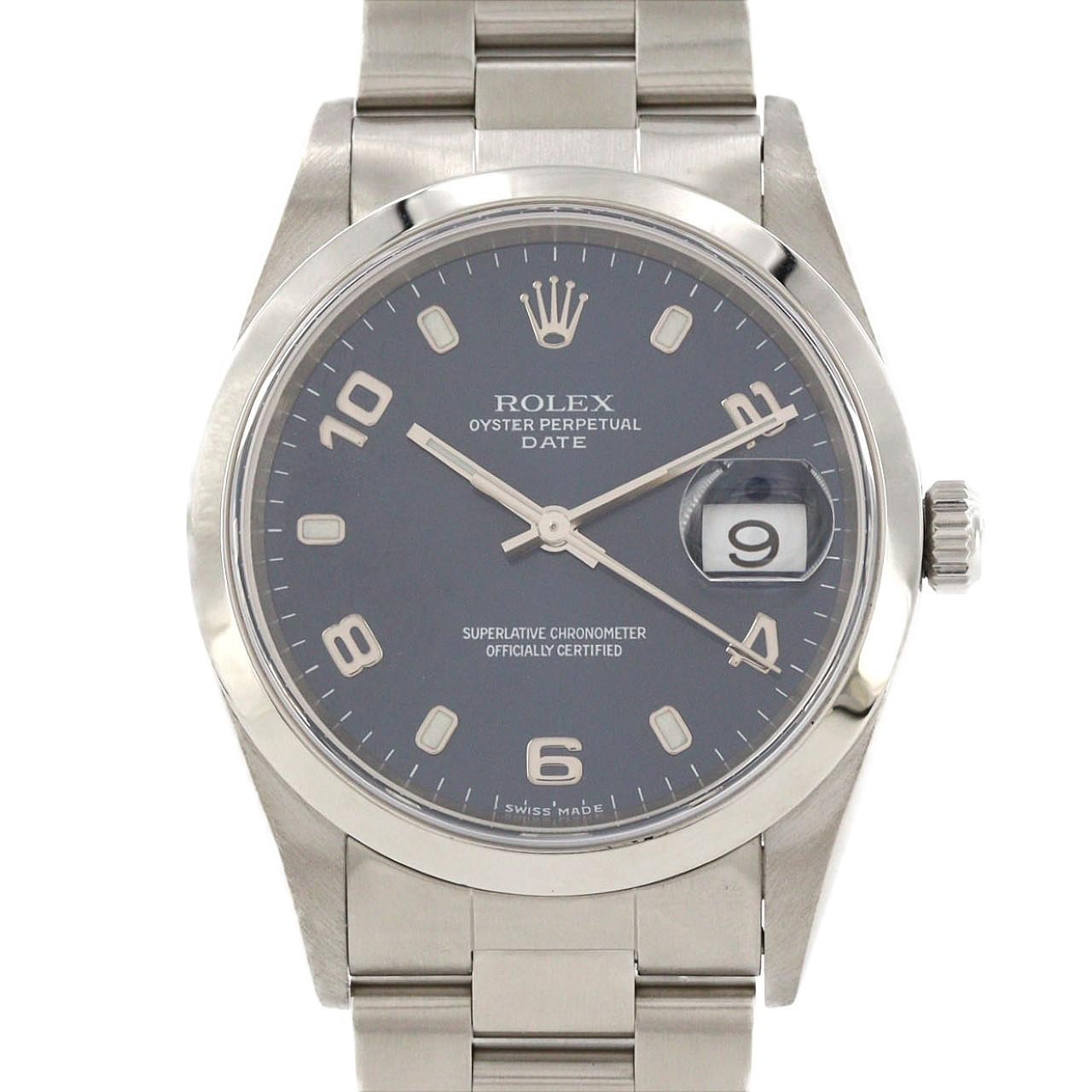 Authentic Rolex Oyster Perpetual Date 15200 Stainless Steel Mechanical Autom...