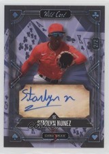 2024 Wild 5 Card Draw Classic Platinum Foil Blue 2/2 Starlyn Nunez Auto 0i5i