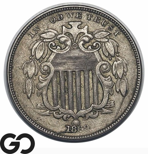 1869 Shield Nickel — photo from another recent sale